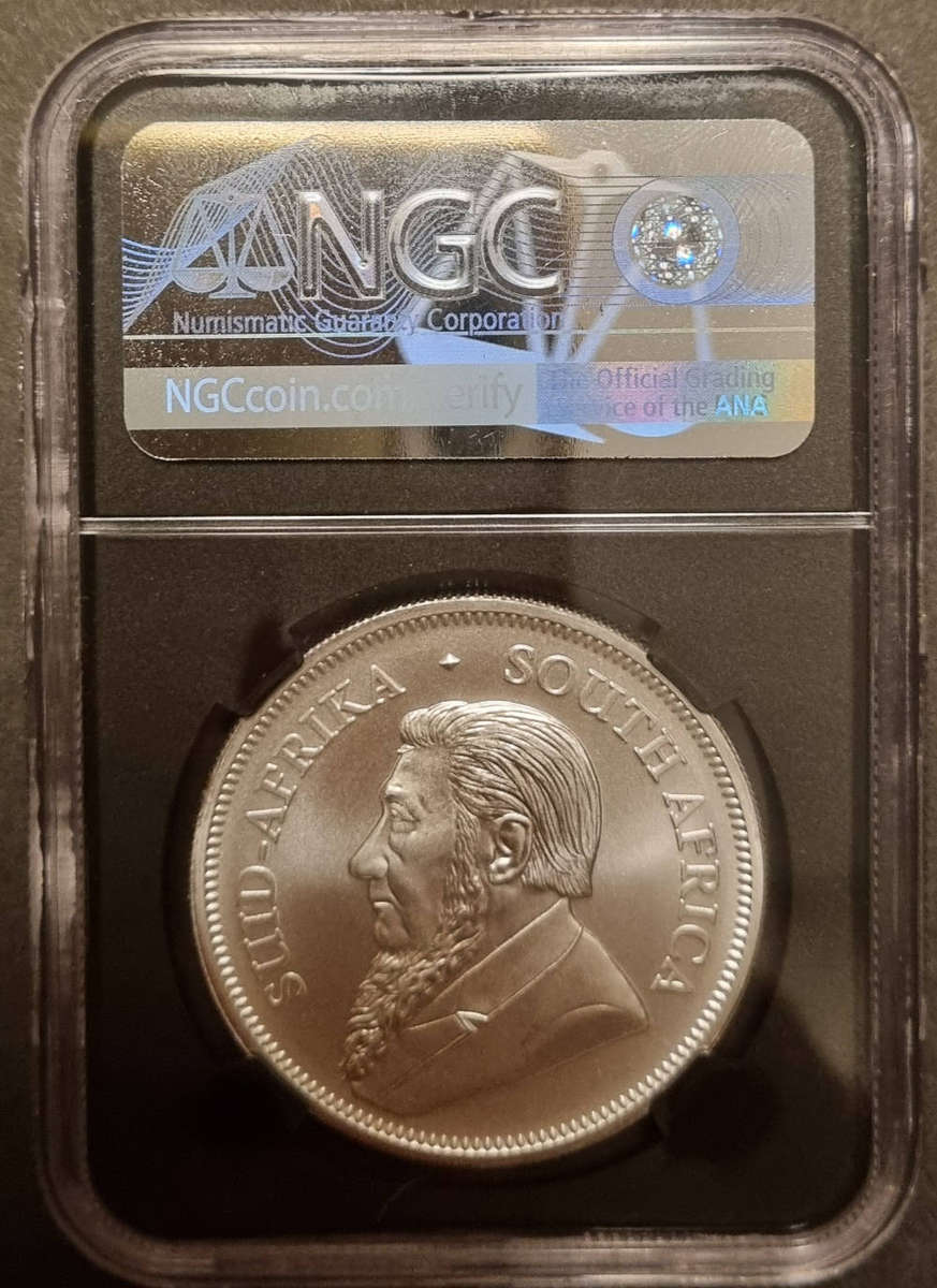 2018 South Africa Silver Krugerrand  NGC MS70 Early Releases  1oz Fine Silver