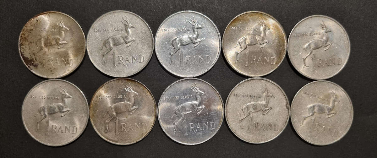 10 × 1967 R1 Coins