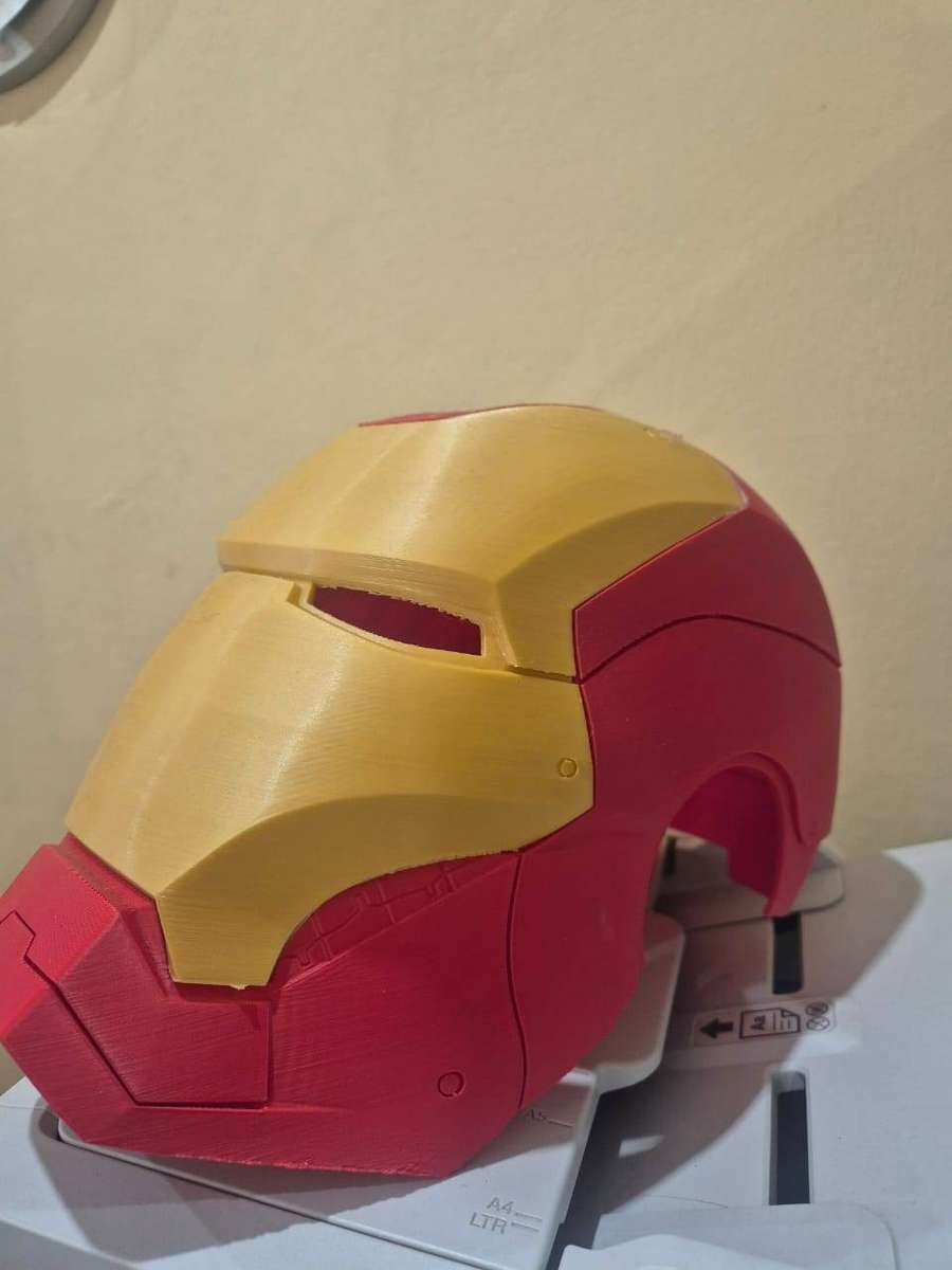 Iron Man MK7 Style 3D Printed Wearable Helmet - Red & Gold
