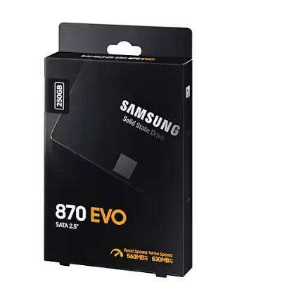 Samsung 870 EVO SSD 250GB SATA 2.5'' Solid State Drive