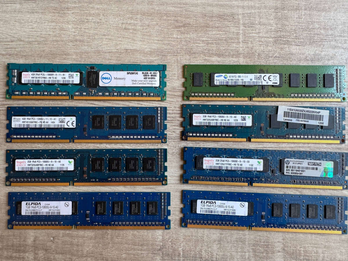 12x DDR3 - Untested RAM - Sold as-is