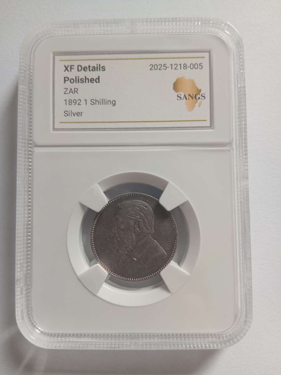 1 Shilling 1892 XF details polished