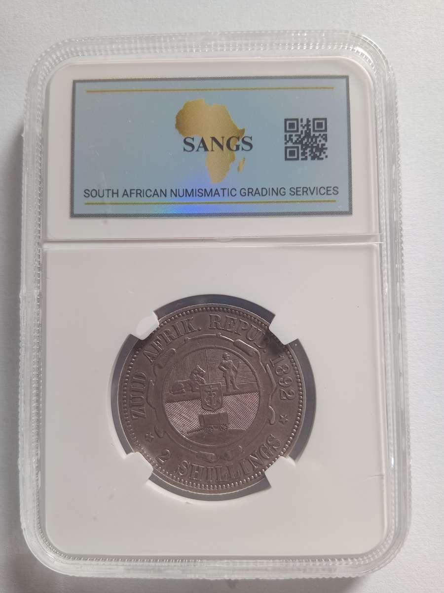 2 Shilling 1892 XF45 SANGS