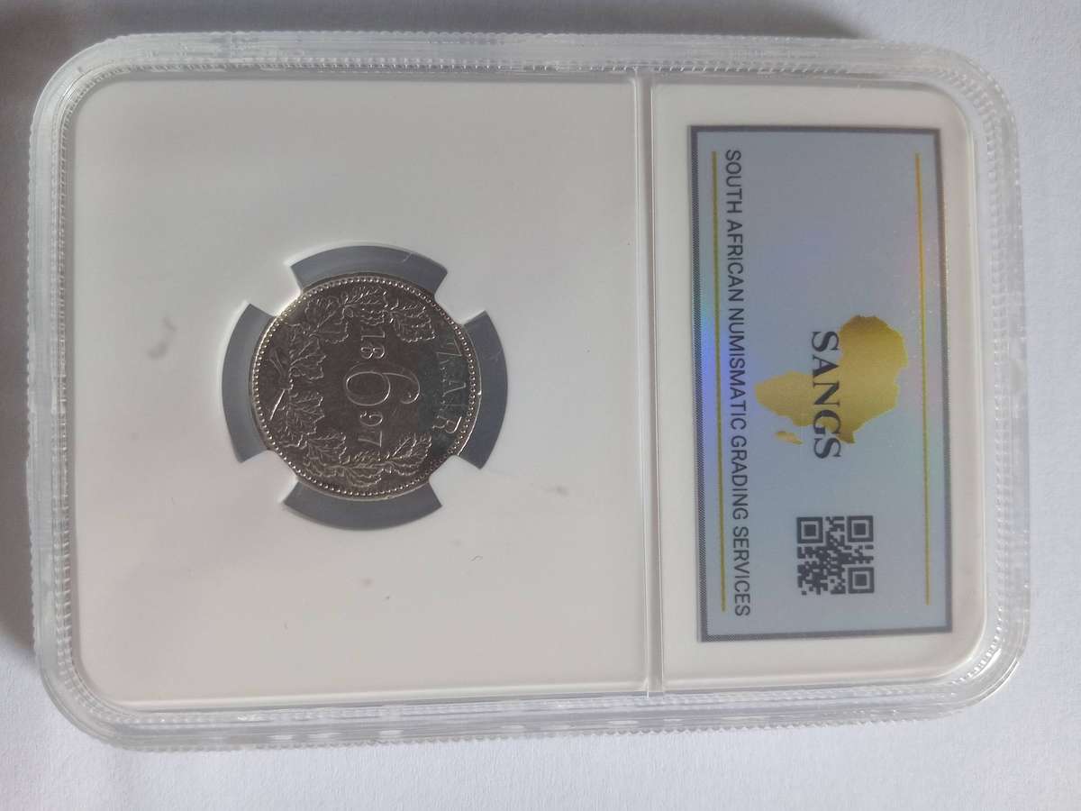 1897 6 Pence AU details polished