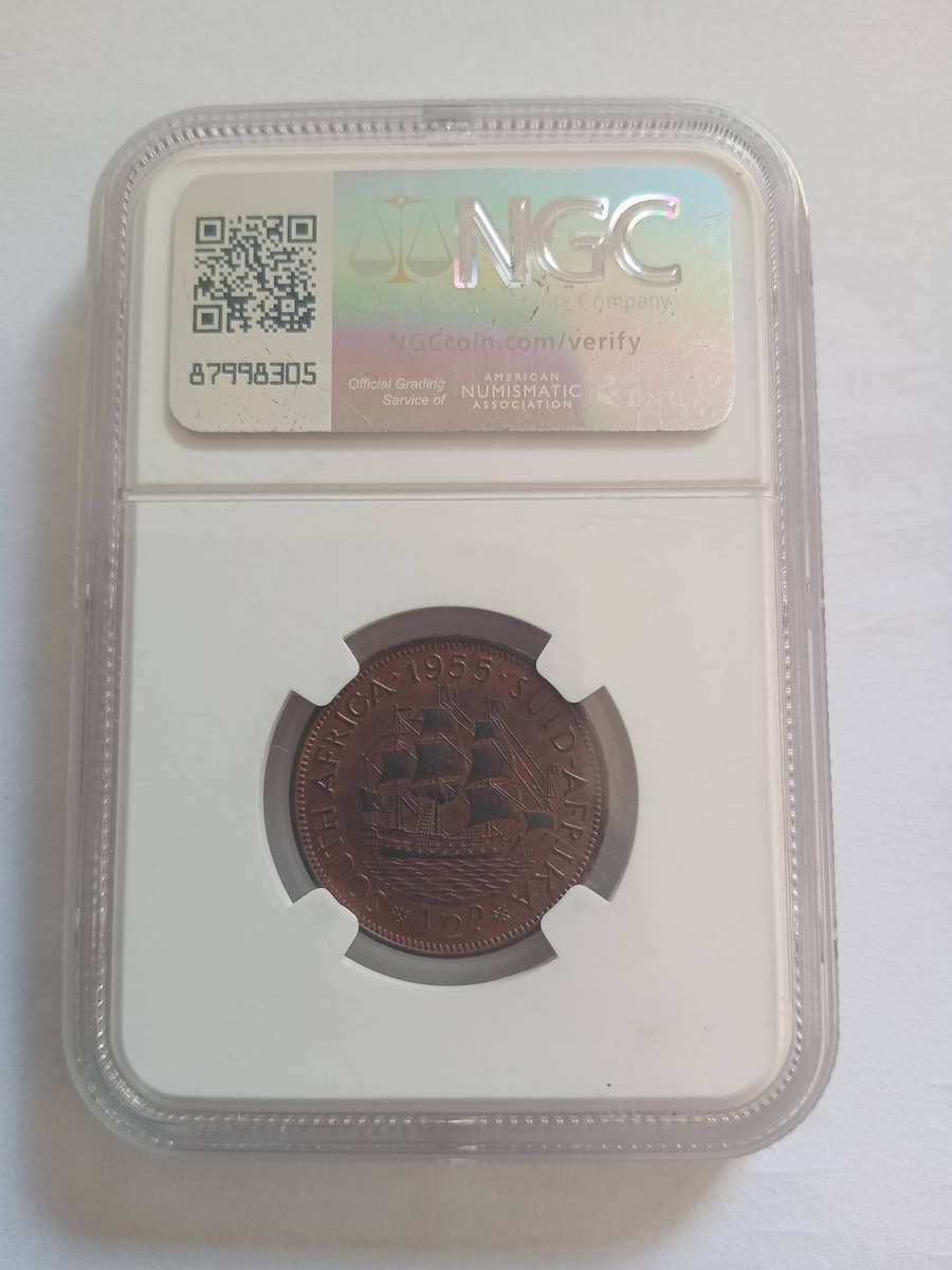 1955 Proof 1/2 Penny NGC