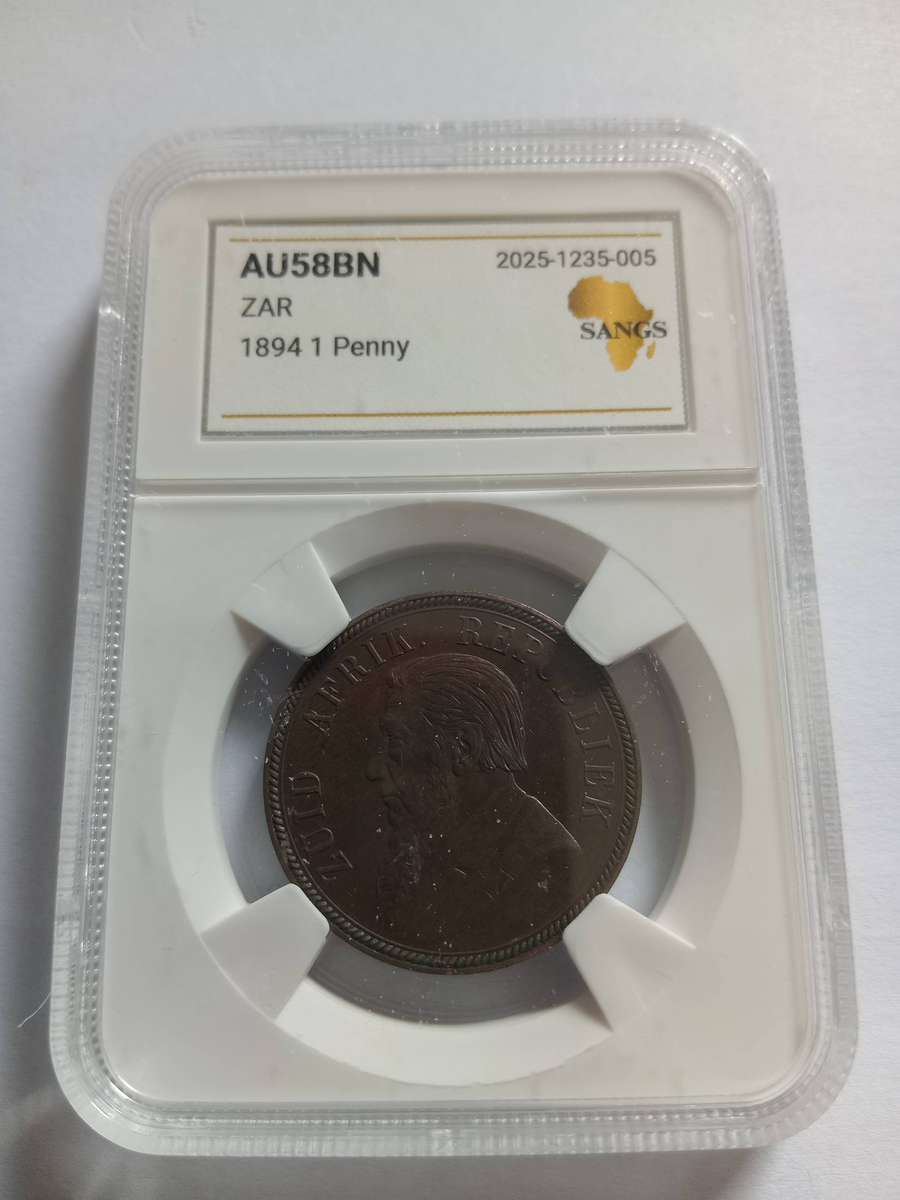 1894 1 Penny AU58BN