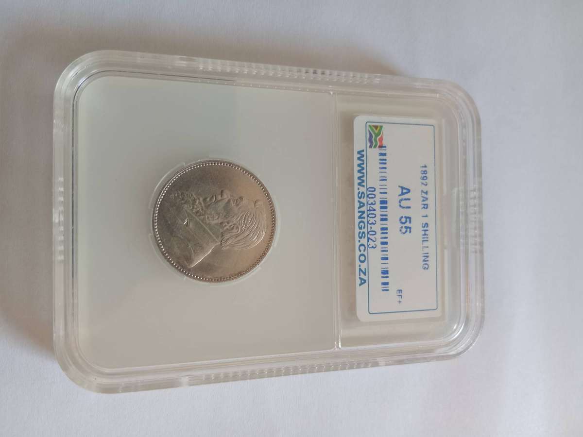 1892 1 Shilling AU 55 sangs