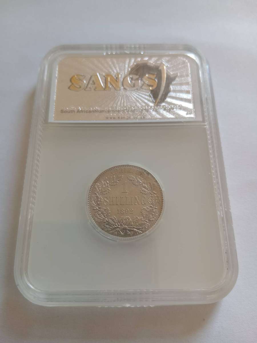 1892 1 Shilling AU 55 sangs