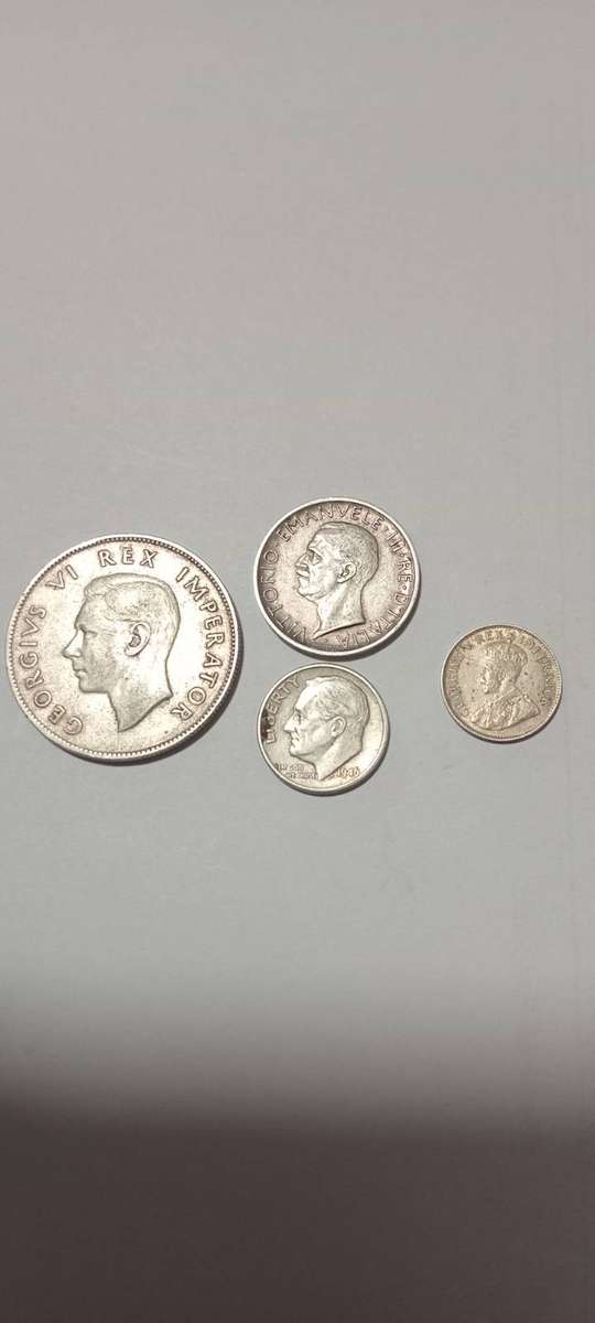 Mixed silver coins