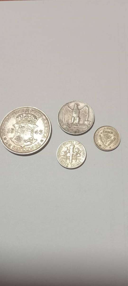 Mixed silver coins