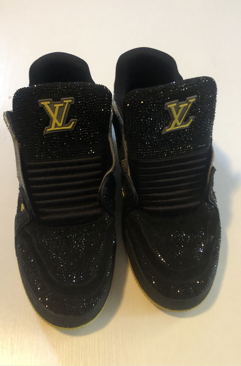 Crystal Studded Louis Vuitton Trainers