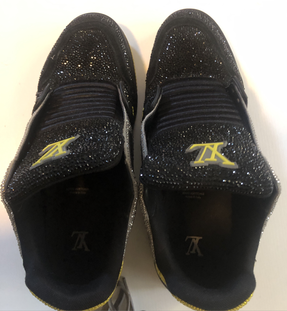 Crystal Studded Louis Vuitton Trainers