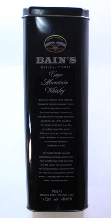 Bains Cape Mountain Whisky Presentation Tin