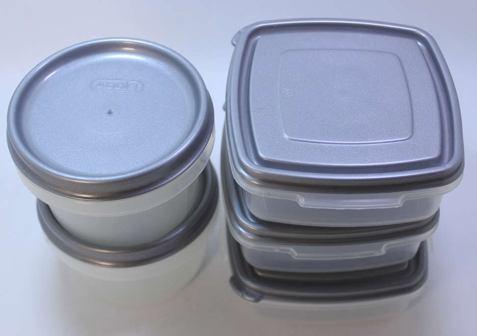 Assorted Evenu And Addis Plastic Containers For The Fridge and Kitchen