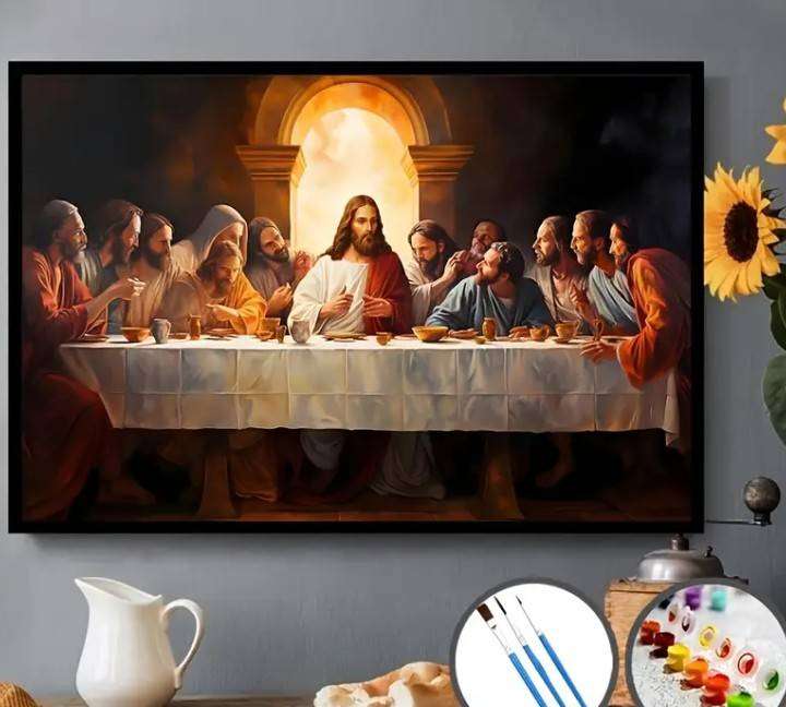 Paint by Number DIY Kit, 60x40cm - The Last Supper