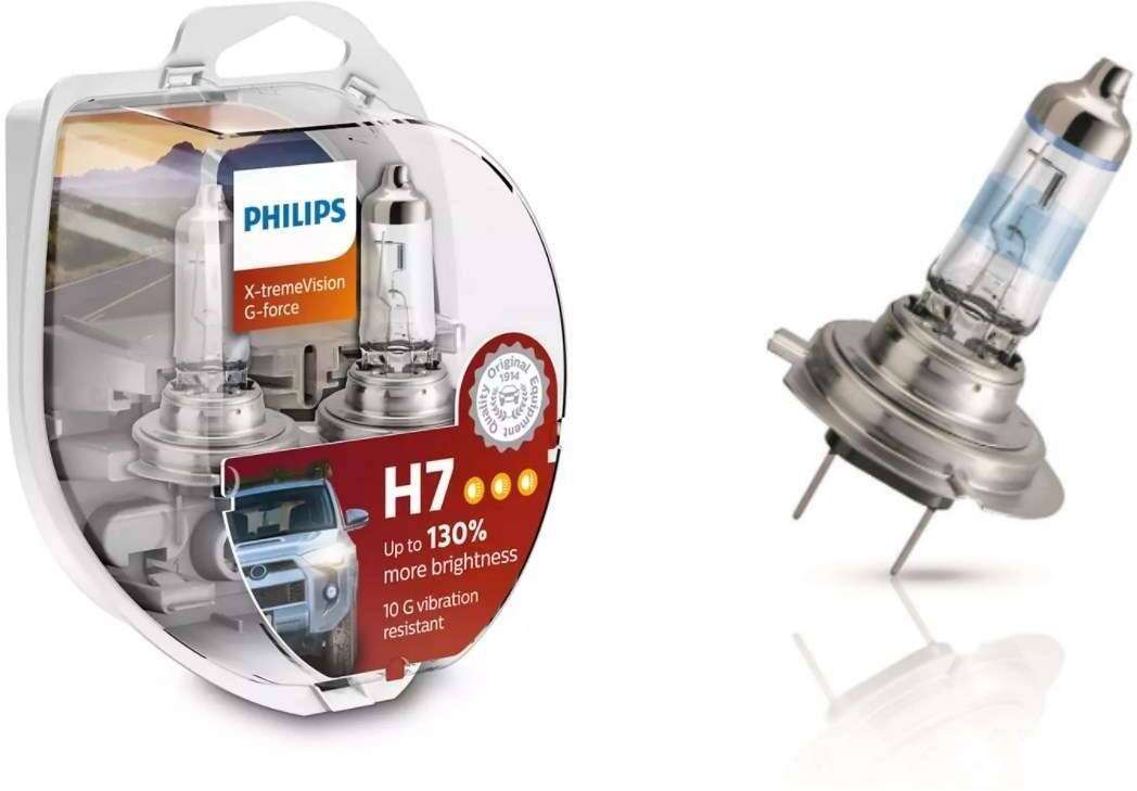 PHILIPS H7 XtremeVision GForce +130% 12V 12972XVGS2