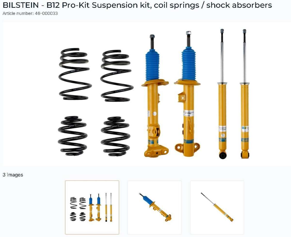 BILSTEIN B12 Suspension Kit Coilover BMW Z4 Coupe (E86) (03.2006 - 01.2009) , M, 3.2, M3.2320-343 hp