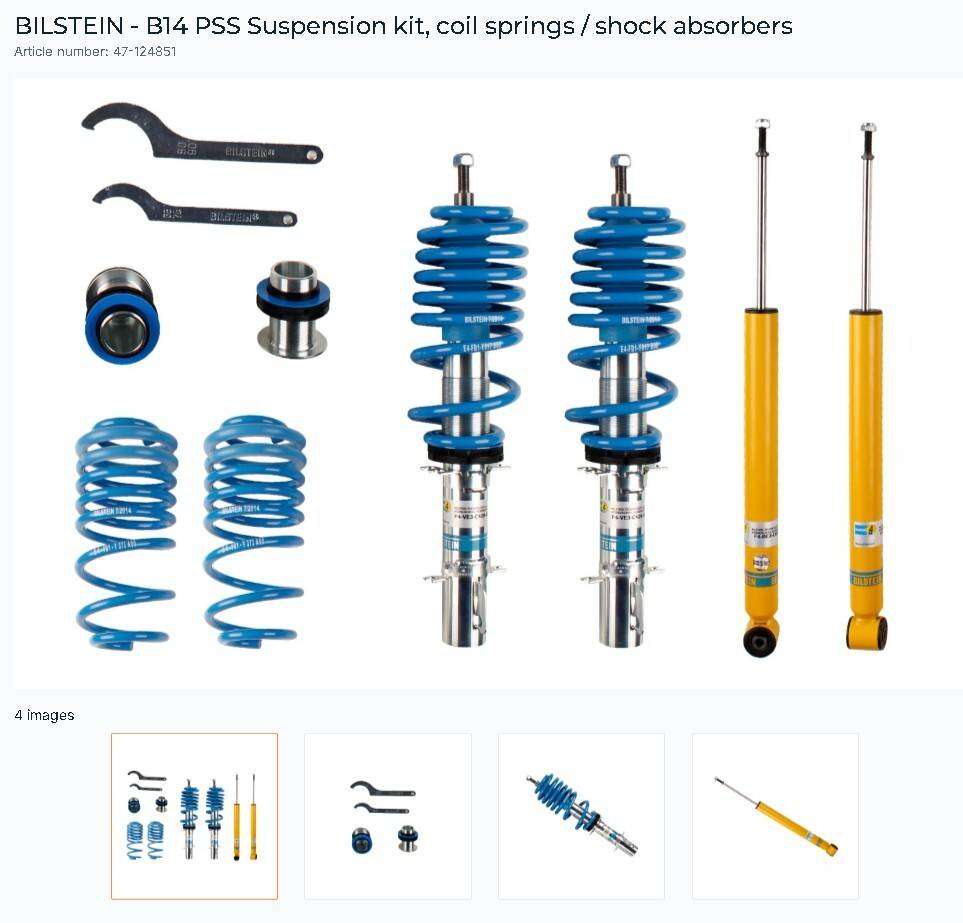 BILSTEIN B14 PSS Suspension kit Coilover V for VW Shock Absorber for CAR