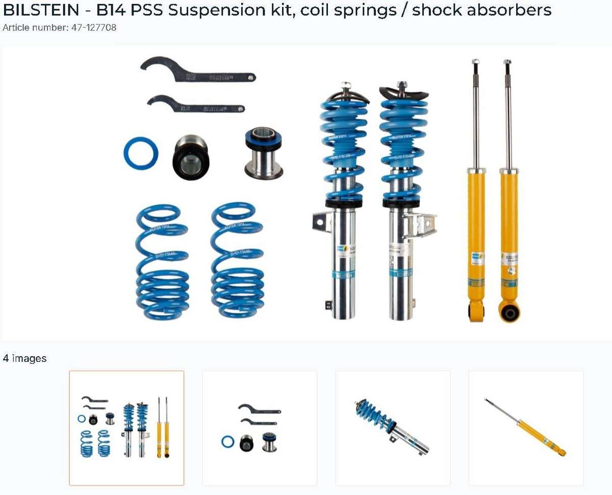 BILSTEIN B14 PSS Coilover Gol for VW Shock Absorber for CAR