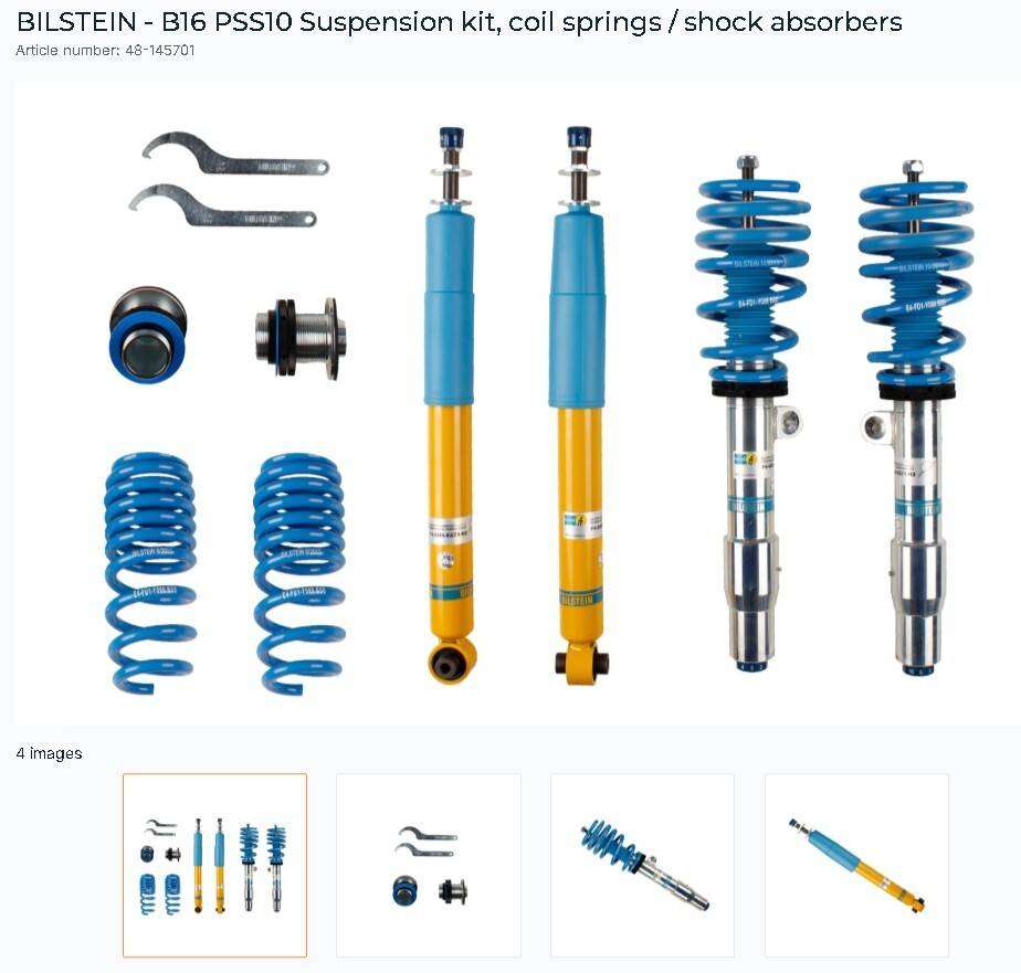 BILSTEIN B16 PSS10 Suspension Kit Coilover 3-Series Coupe for BMW Shock Absorber for Car