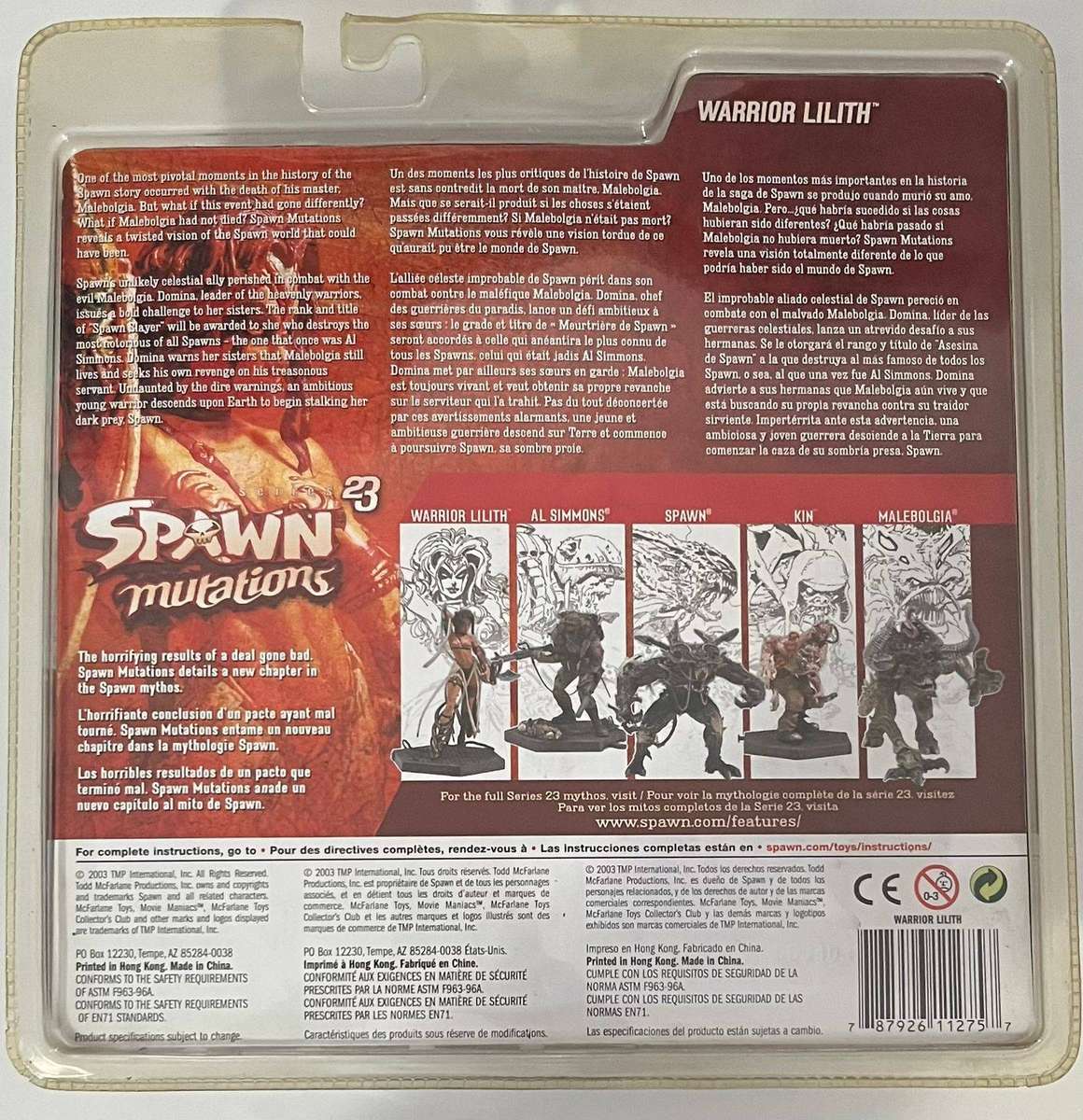 SPAWN MUTATIONS 23 - WARRIOR LILITH ACTION FIGURE