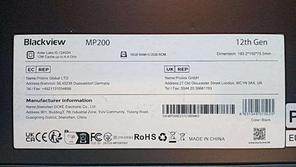 Blackview MP200 Mini Desktop PC