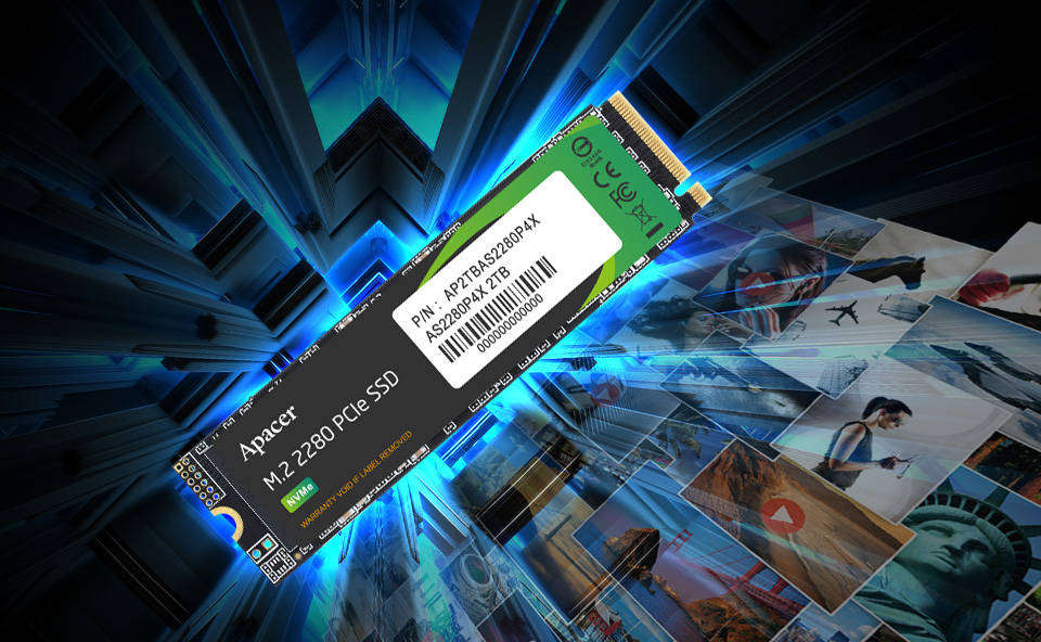 Apacer AS2280P4 512GB M.2 PCIe Gen3 NVMe SSD