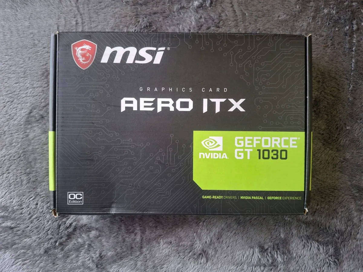 MSI GeForce GT 1030 Aero ITX 2GB GDDR5 64 bit OC Graphics Card