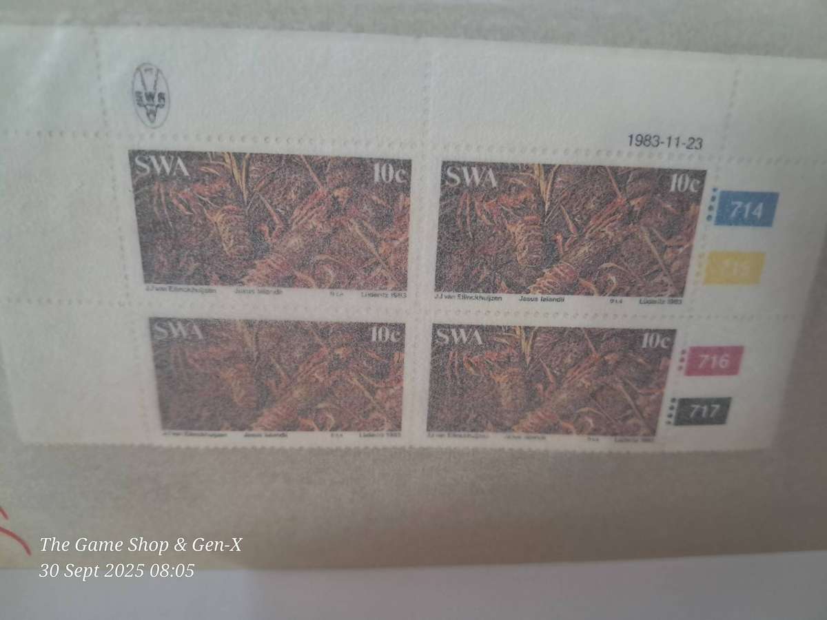 Job lot Memorial cards & stamps of RSA and Nambia