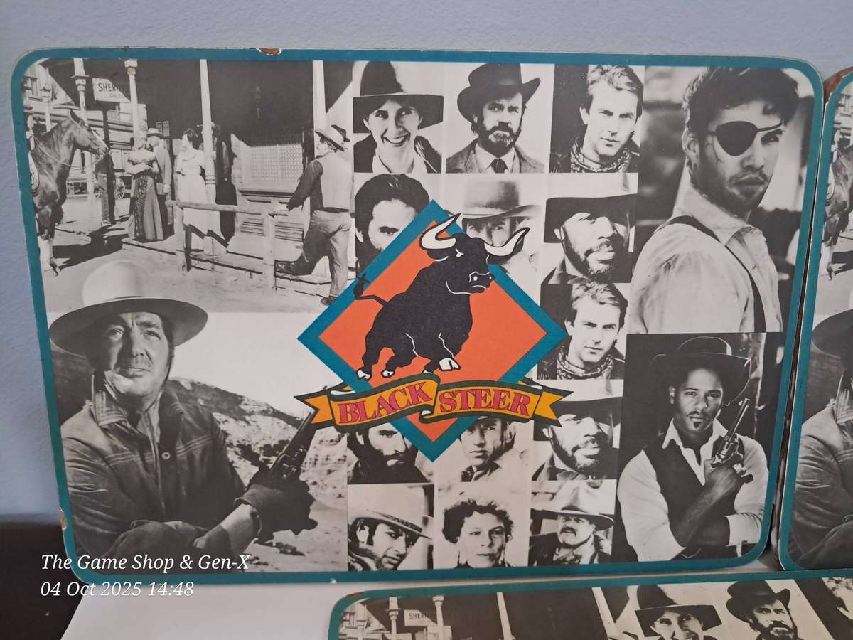 Old Black Steer Wooden place mats