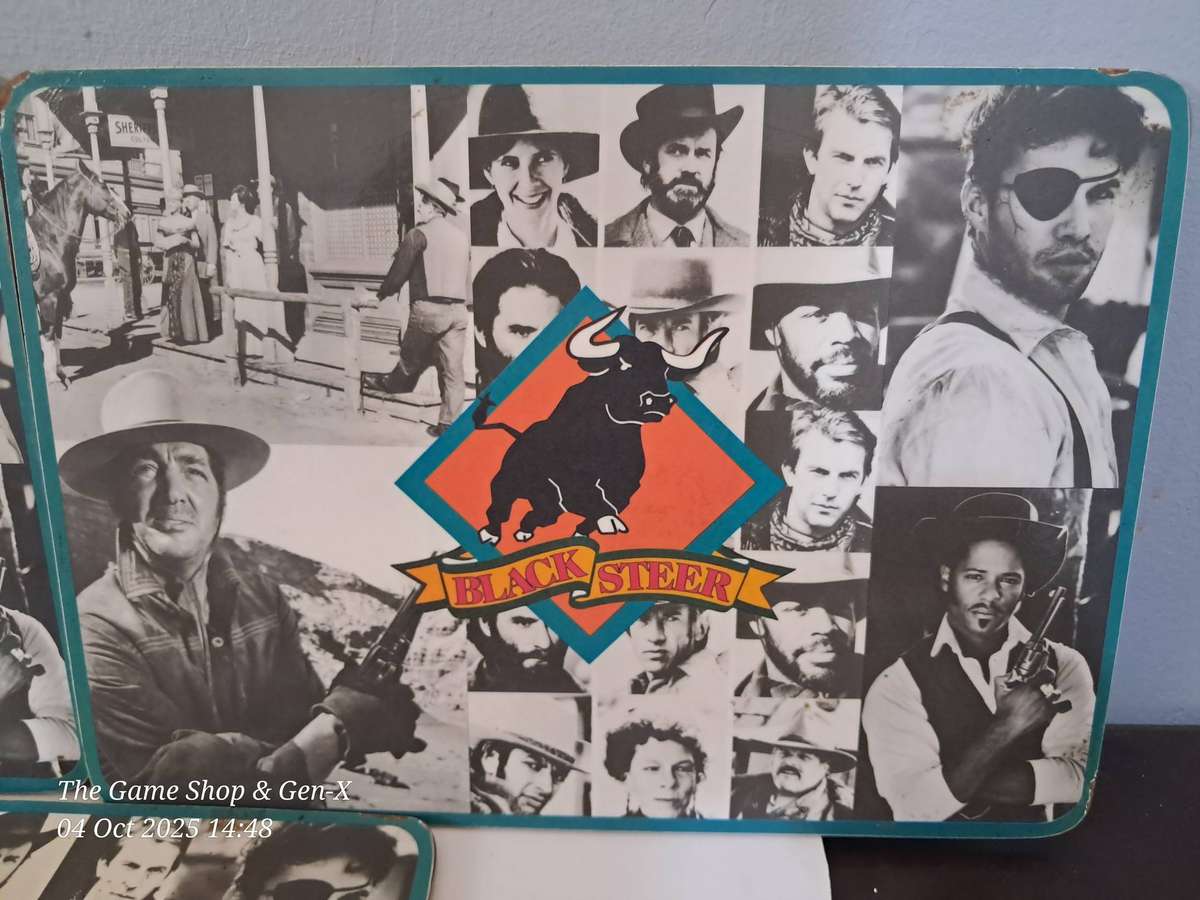 Old Black Steer Wooden place mats