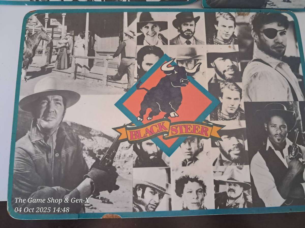 Old Black Steer Wooden place mats