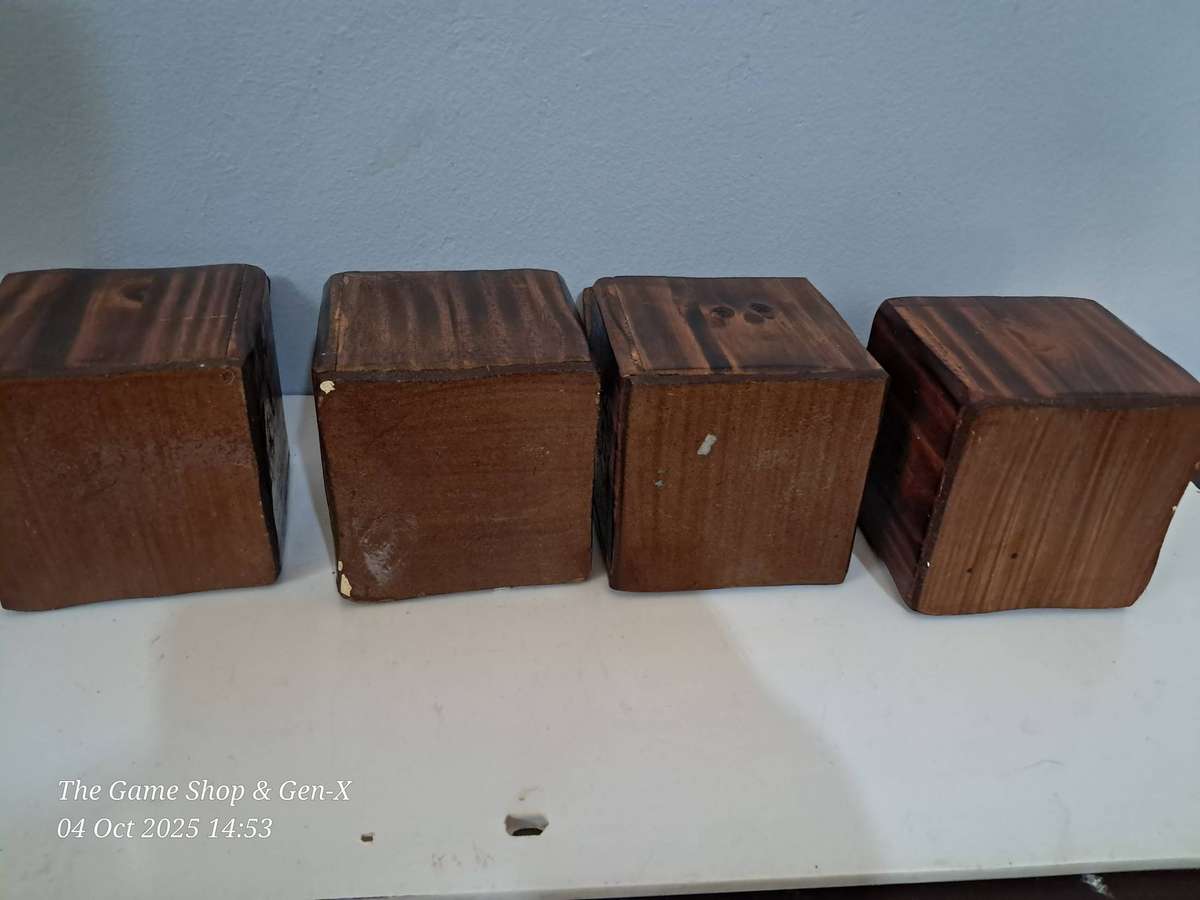 Wooden storage boxes (4 piece - Small)