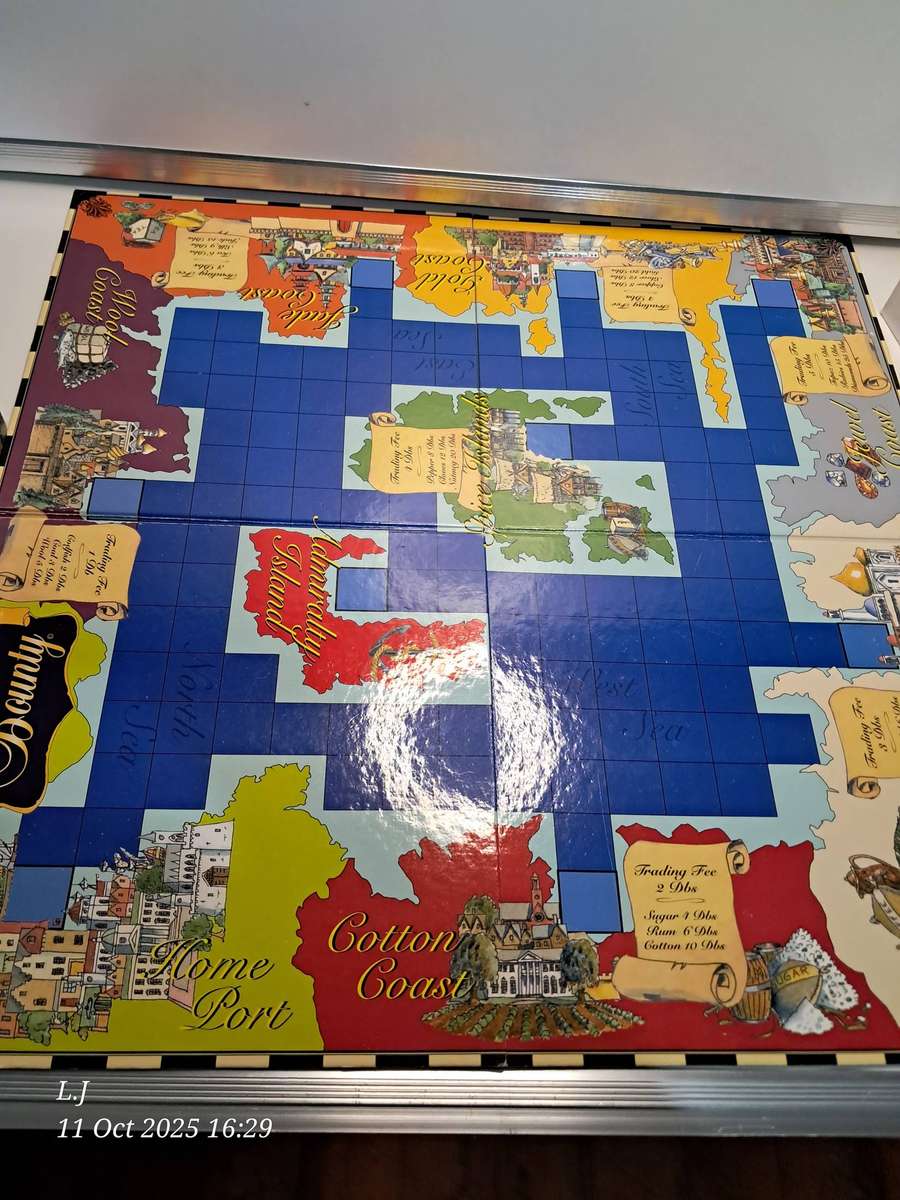 Bounty Board Game - A Game of piracy Commerce and adventure