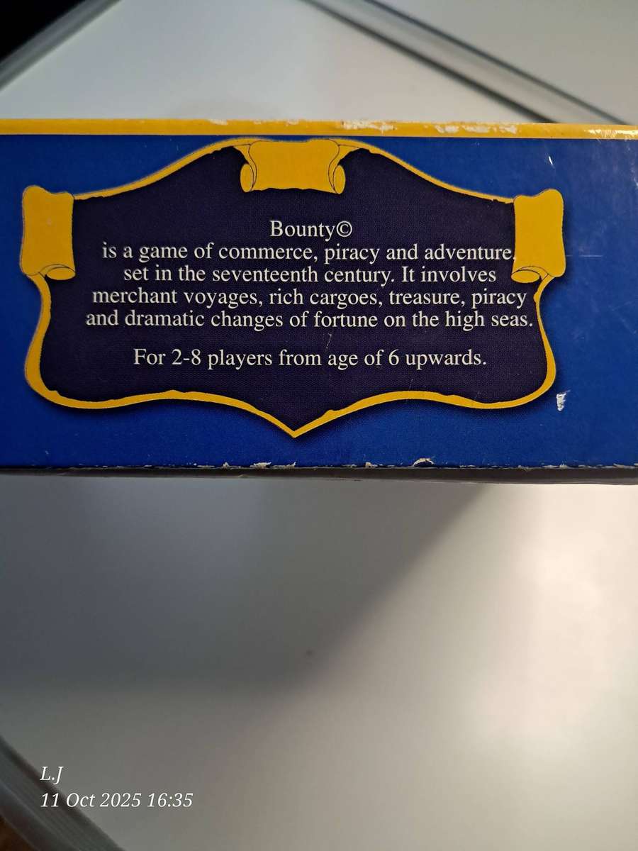 Bounty Board Game - A Game of piracy Commerce and adventure