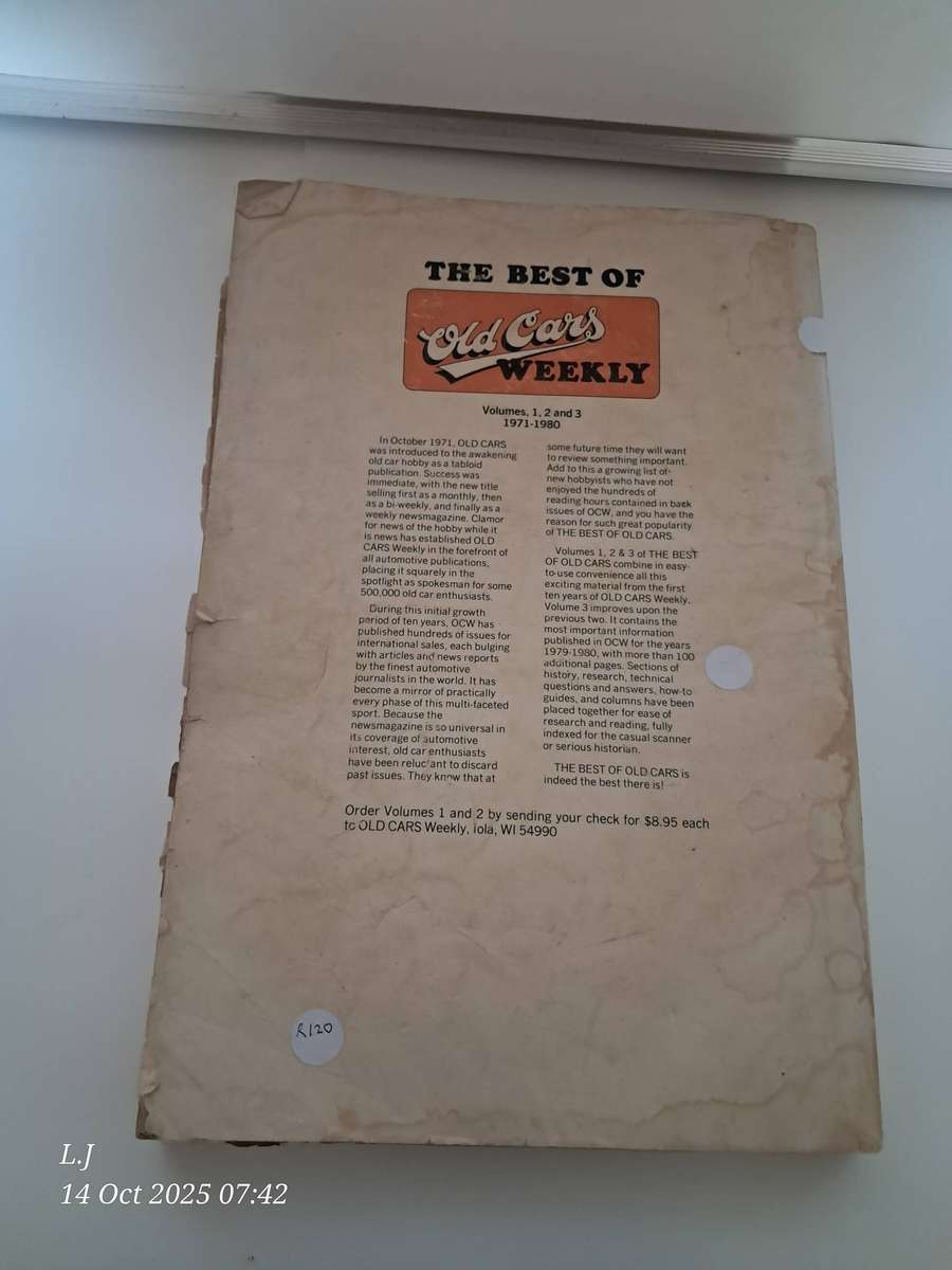 Vintage - Book: The Best of Old Cars Weekly