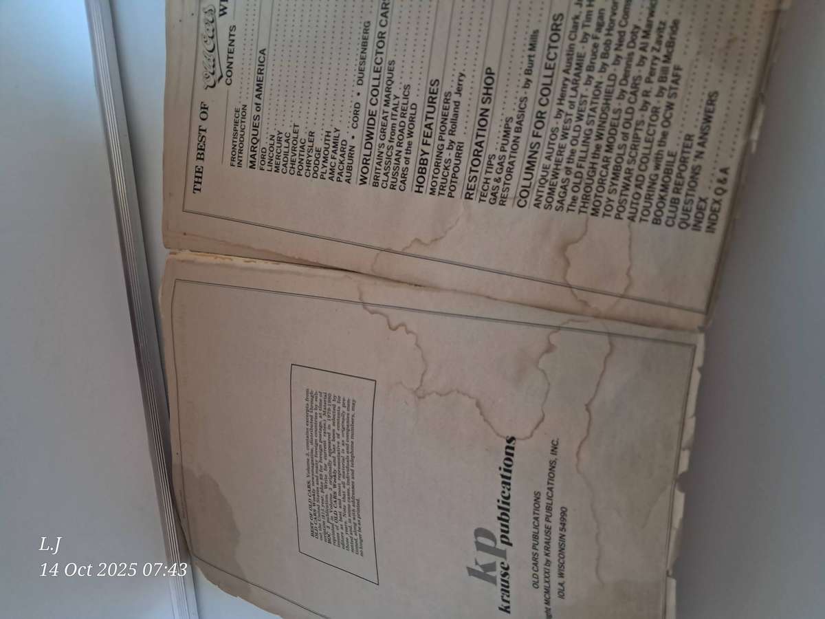 Vintage - Book: The Best of Old Cars Weekly