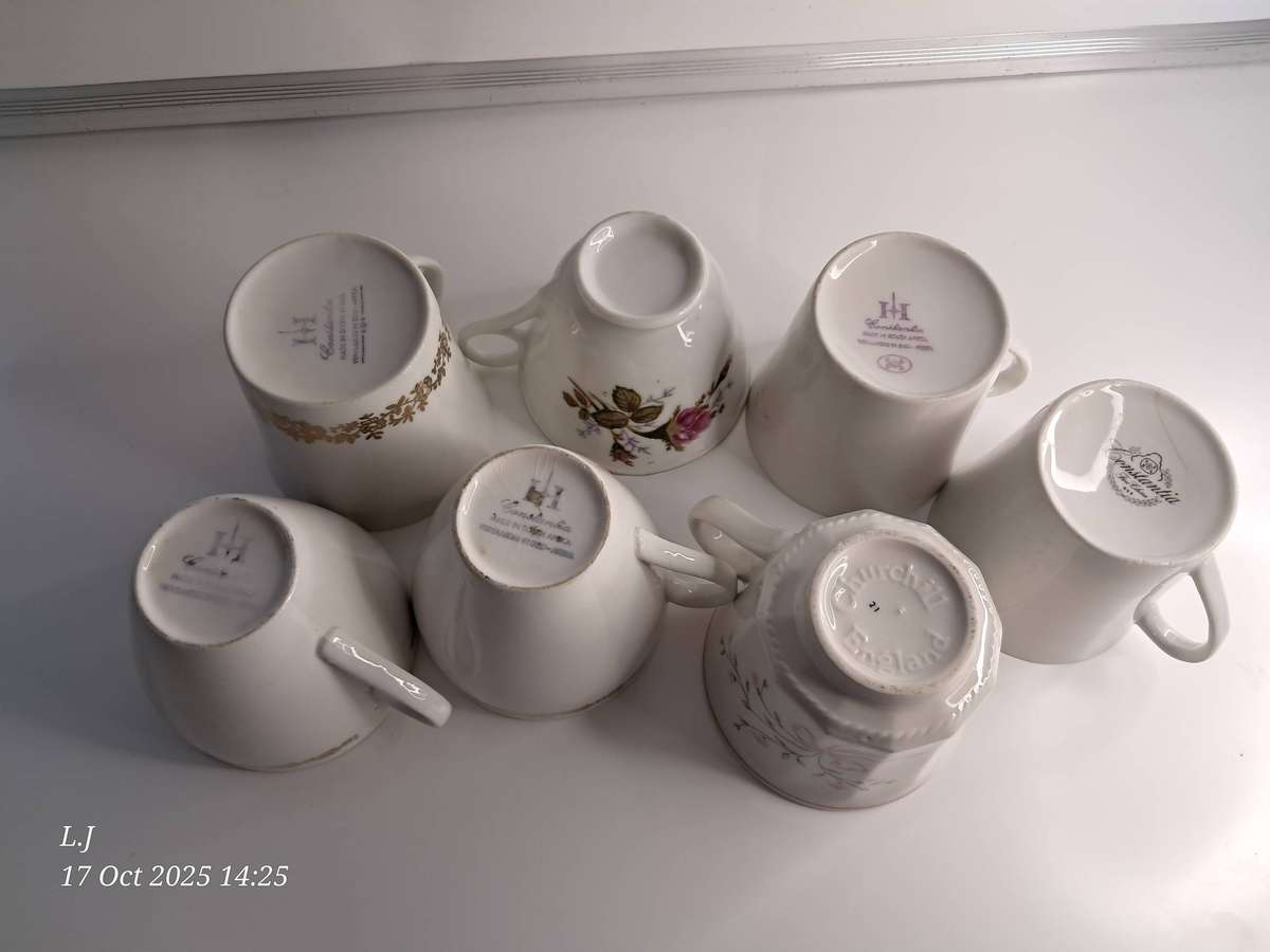 Vintage Tea Cups - 7 in total