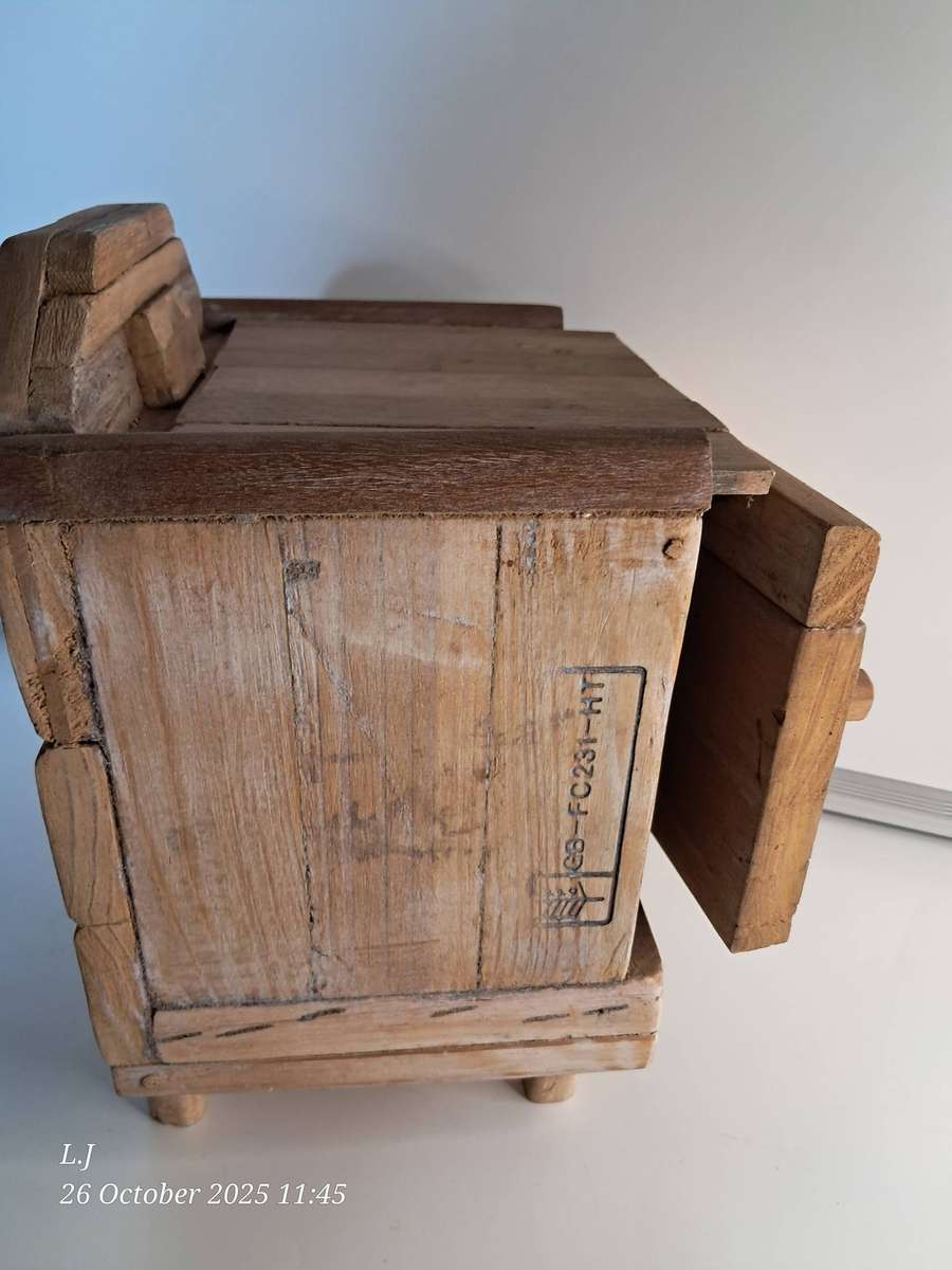 Wooden handmade Wash table toy