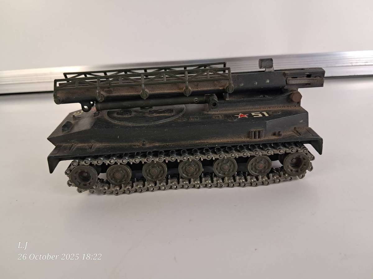 Collectible Die-Cast model of a Soviet PT-76 Amphibious Tank