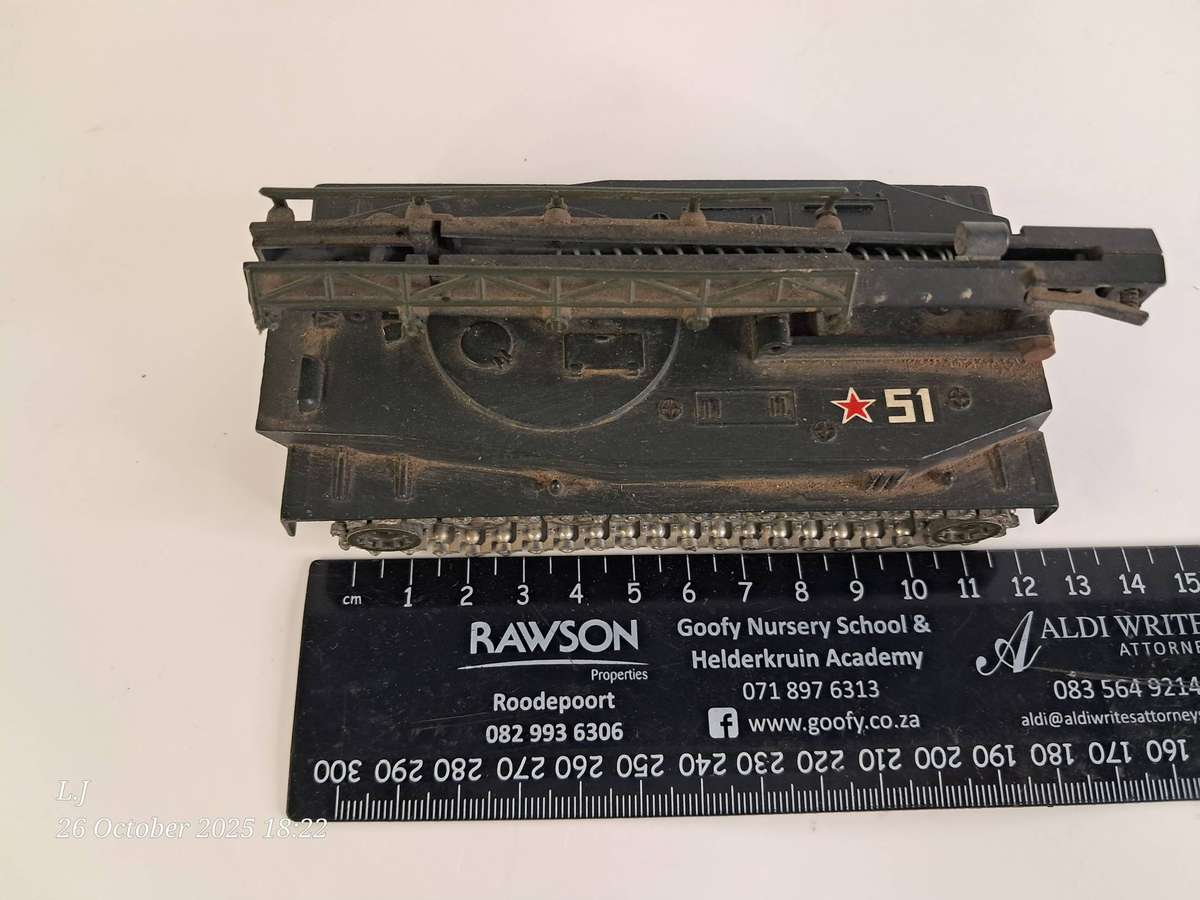 Collectible Die-Cast model of a Soviet PT-76 Amphibious Tank