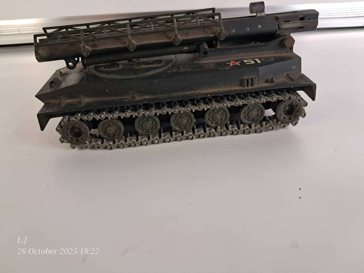 Collectible Die-Cast model of a Soviet PT-76 Amphibious Tank