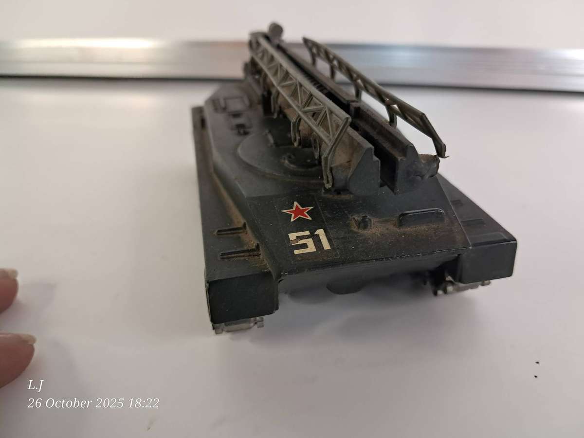 Collectible Die-Cast model of a Soviet PT-76 Amphibious Tank