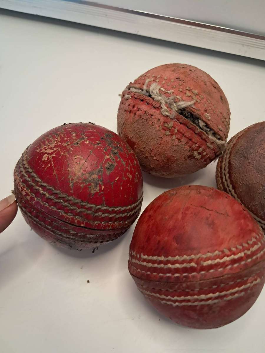 Very Well used Cricket Balls