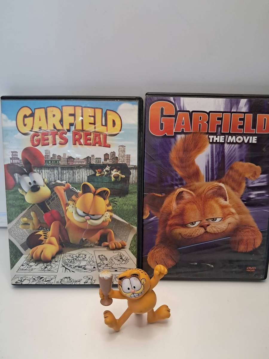 2 x Garfield DVD's & Garfield Toy