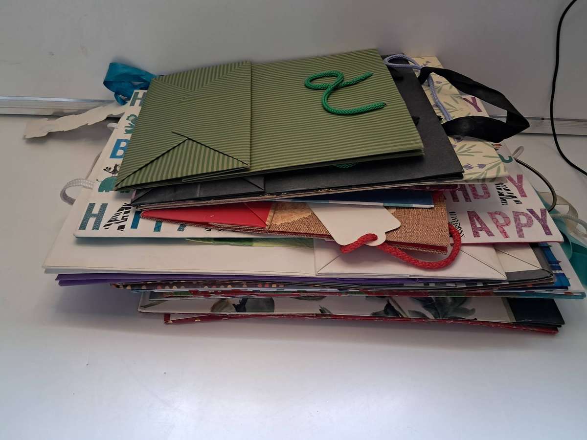 Job-lot second hand Gift Bags