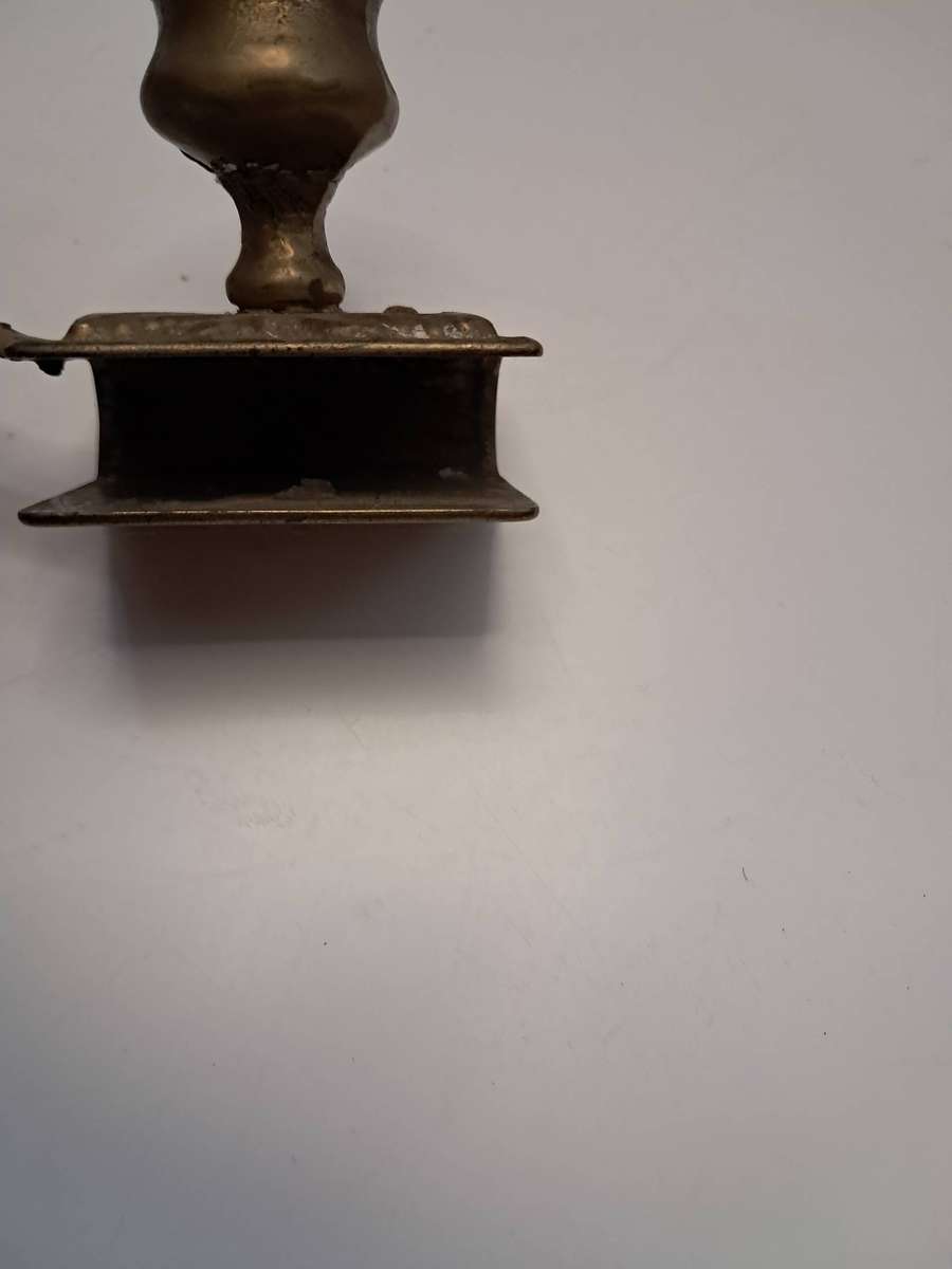 Vintage Brass candle holder with march holder & old Lucky strike matches