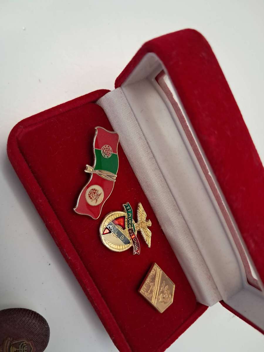 Job-lot of various badges/pins/buttons