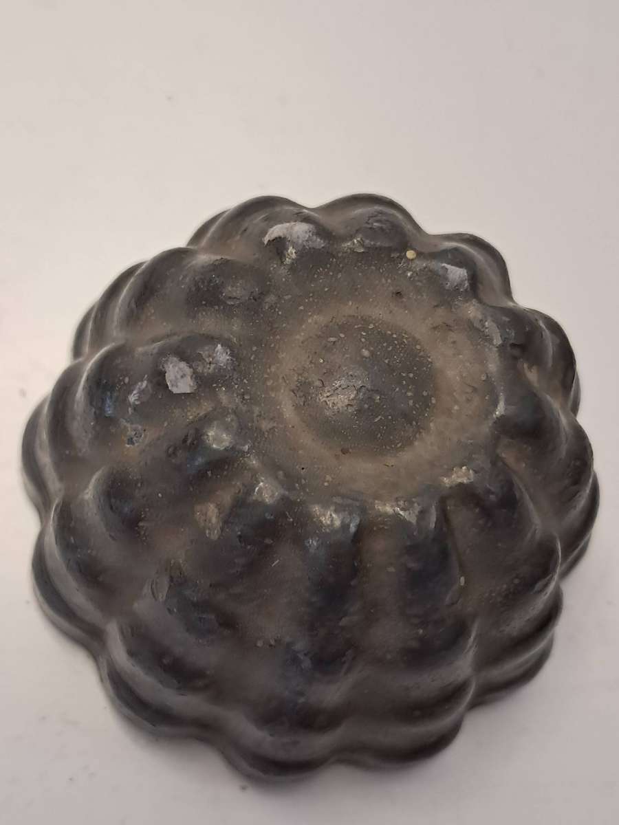 Antique Glass inkwell & a heavy paperweight