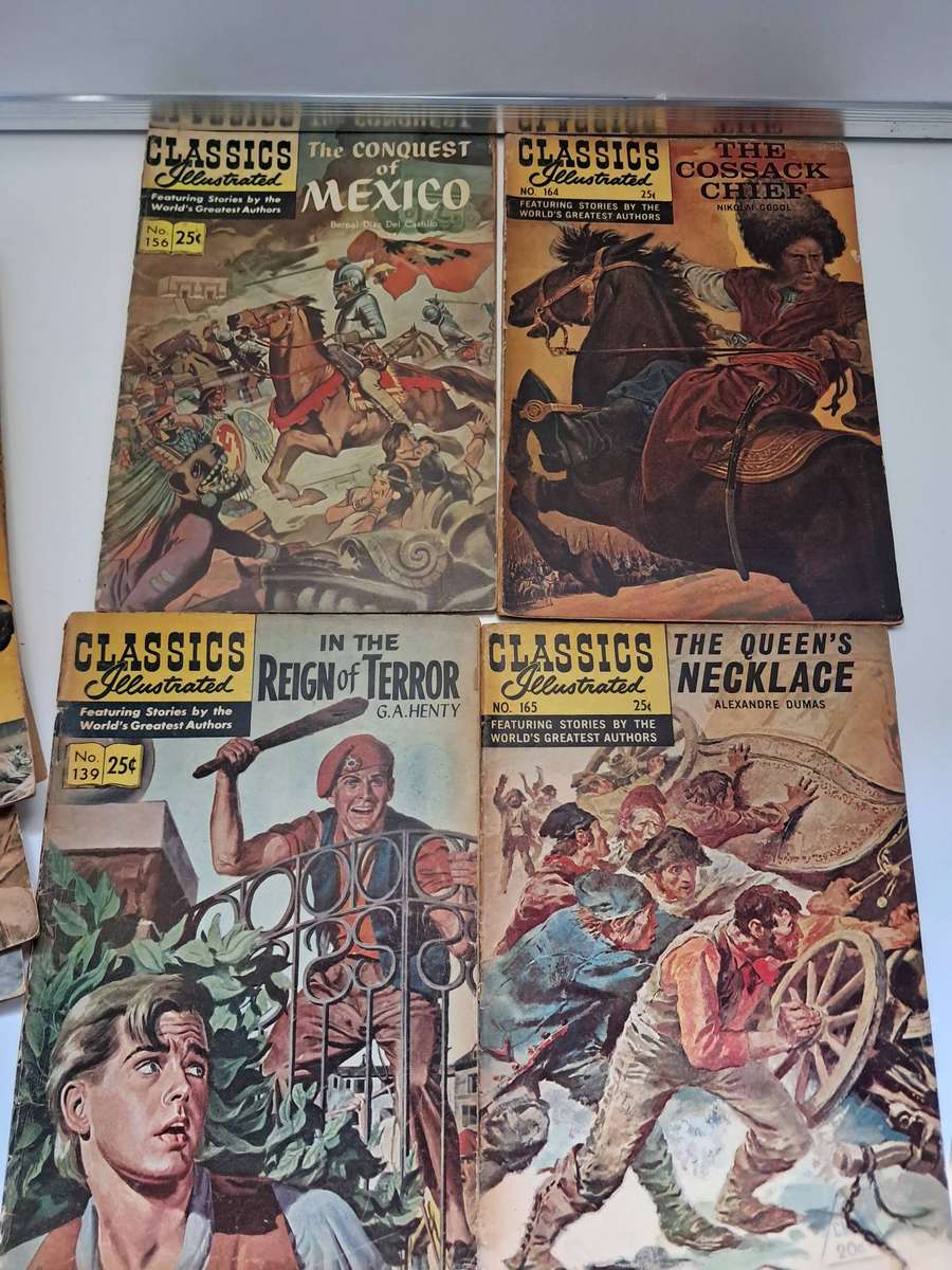 vintage Classics Illustrated Comic books